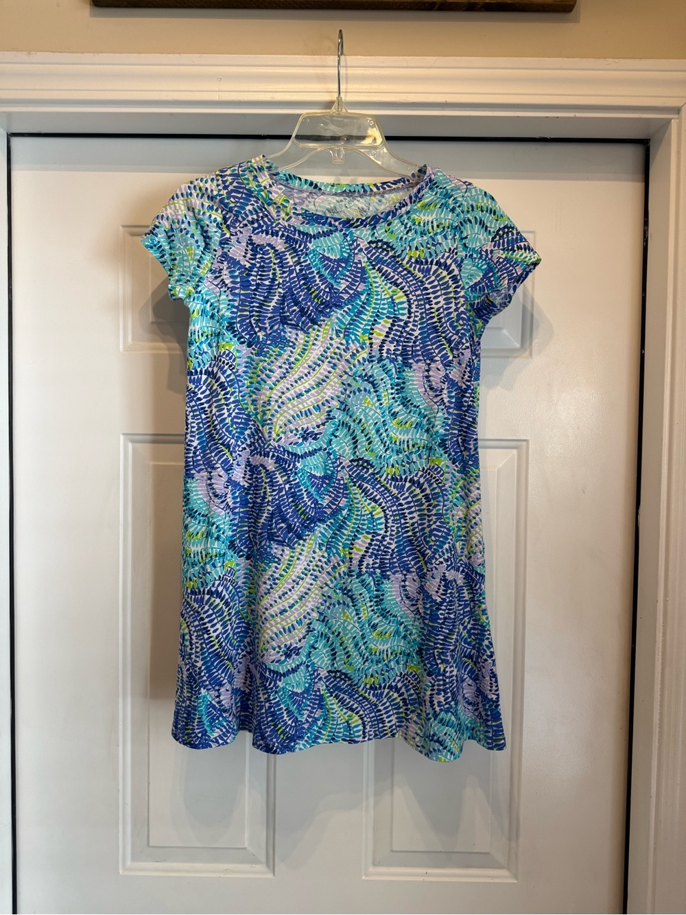 Lilly Pulitzer Girls XL 12/14 Multicolor Swing 100% Cotton Dress